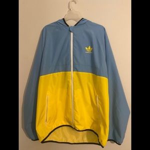 Adidas Blue & Yellow Windbreaker